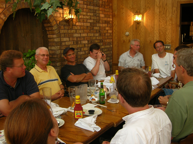Crystal & PYC Sailors Enjoying Dinner